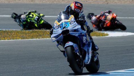 Álex Márquez, durante la carrera del GP de España de MotoGP en Jerez. (EFE)
