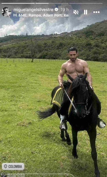 Miguel &Aacute;ngel Silvestre grabando en Colombia