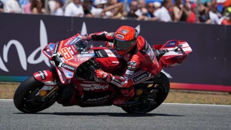 Marc Márquez durante el GP de España de MotoGP. (EFE)