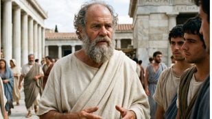 Sócrates. Imagen generada con IA.