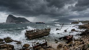 Estrecho de Gibraltar. Imagen generada con IA.