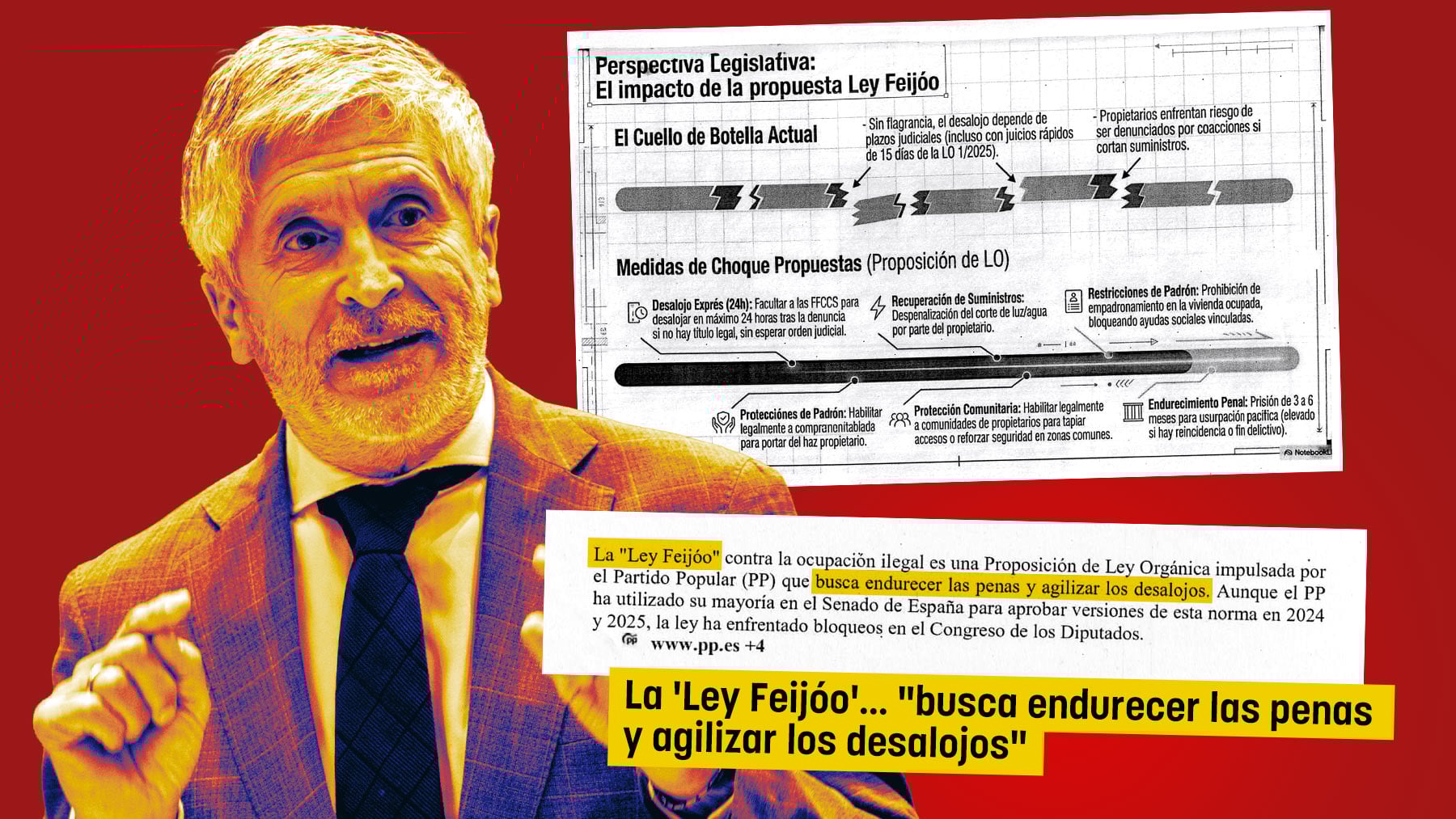 Marlaska instruye a los policías sobre okupación con elogios a la