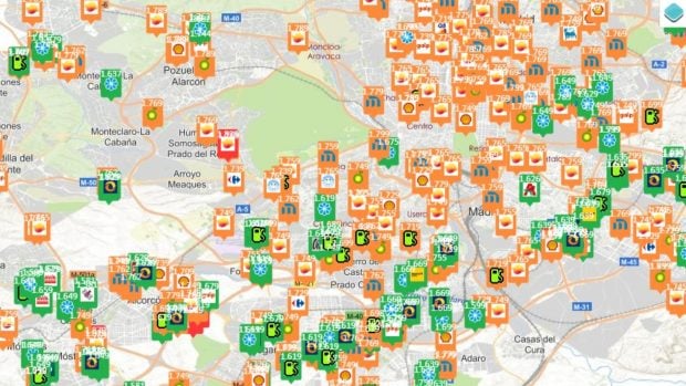 precio gasolina 1 mayo Madrid