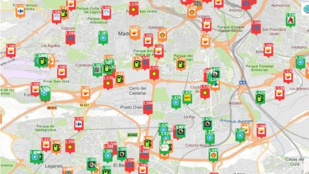precio gasolina 28 de abril Madrid