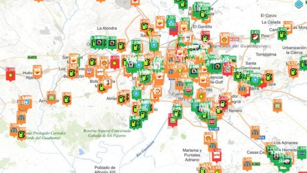 precio gasolina 28 abril Andaluc&iacute;a