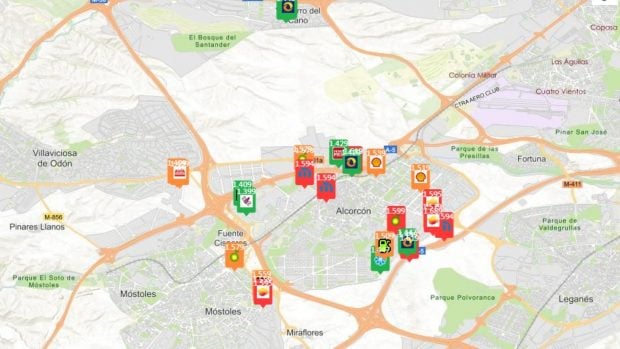 precio gasolina 29 de abril Madrid