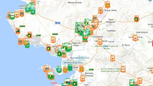 precio gasolina 29 abril Andaluc&iacute;a