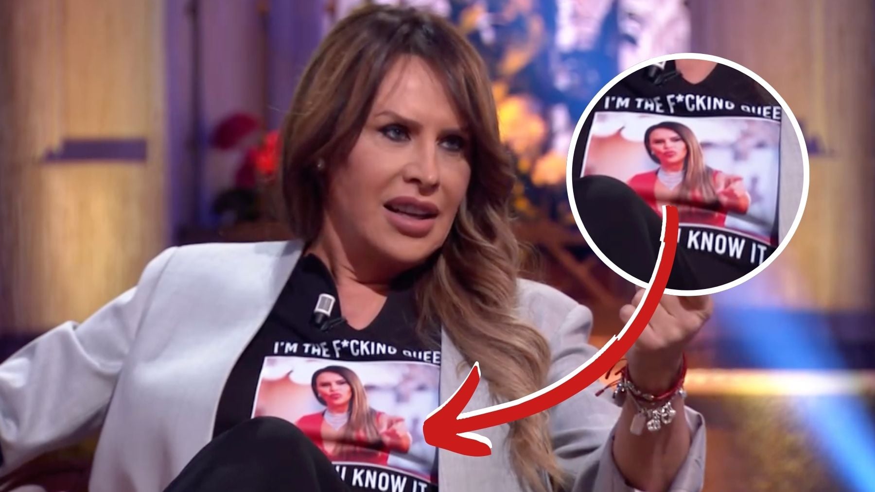 Karla Sofía Gascón responde con tensión en TVE a la banda del sofá que la ataca: Me vais a comer el conejo entre todos