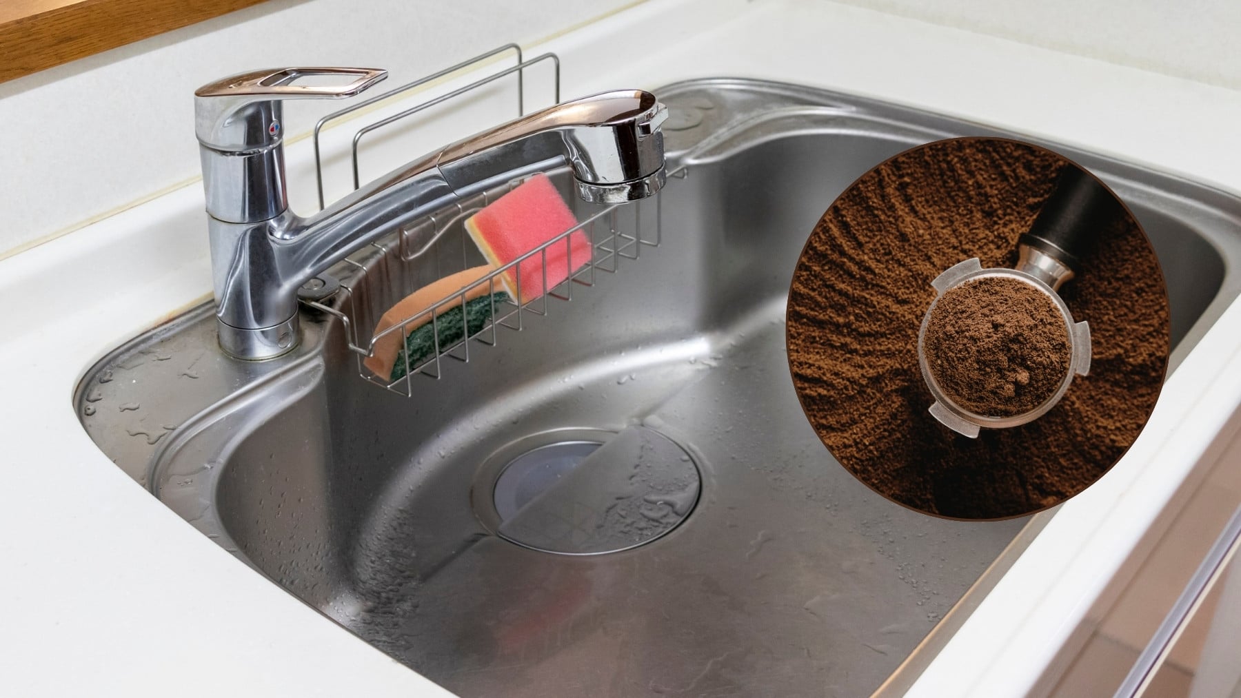 Por qué los fontaneros recomiendan tirar café usado en el fregadero de la cocina: para qué sirve y cuándo hacerlo