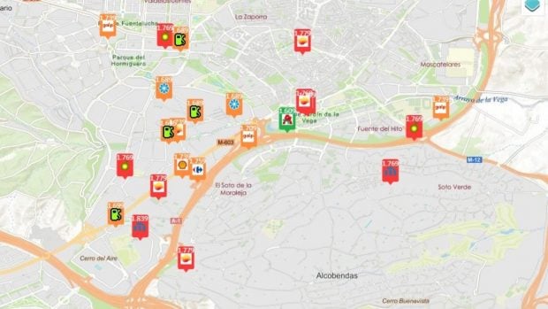 precio gasolina 3 abril Madrid