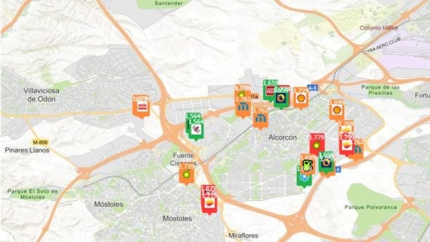 precio gasolina 4 abril Madrid