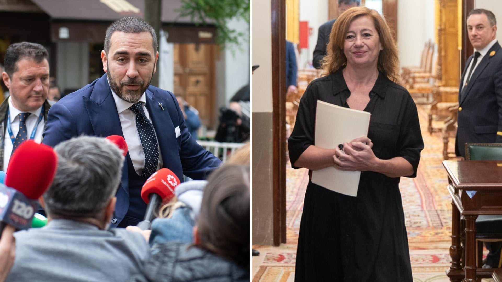 Víctor de Aldama y Francina Armengol. EUROPA PRESS