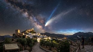 Fenómeno atmosférico desde España. Imagen generada con IA.