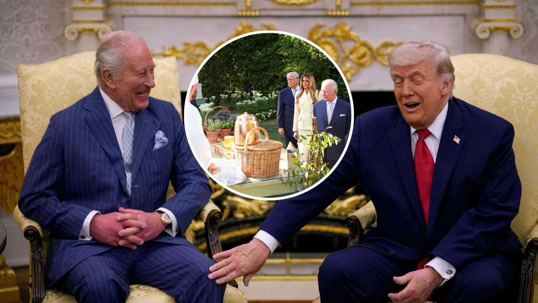 La cena de Trump con Carlos III en la Casa Blanca: verduras del huerto presidencial y florituras de alta cocina
