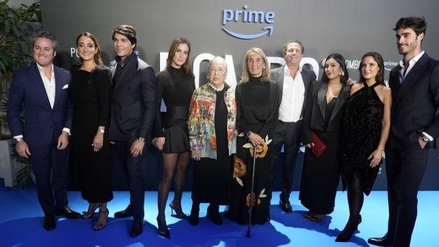 La familia Pombo en la premiere de su documental. (Foto: Europa Press)