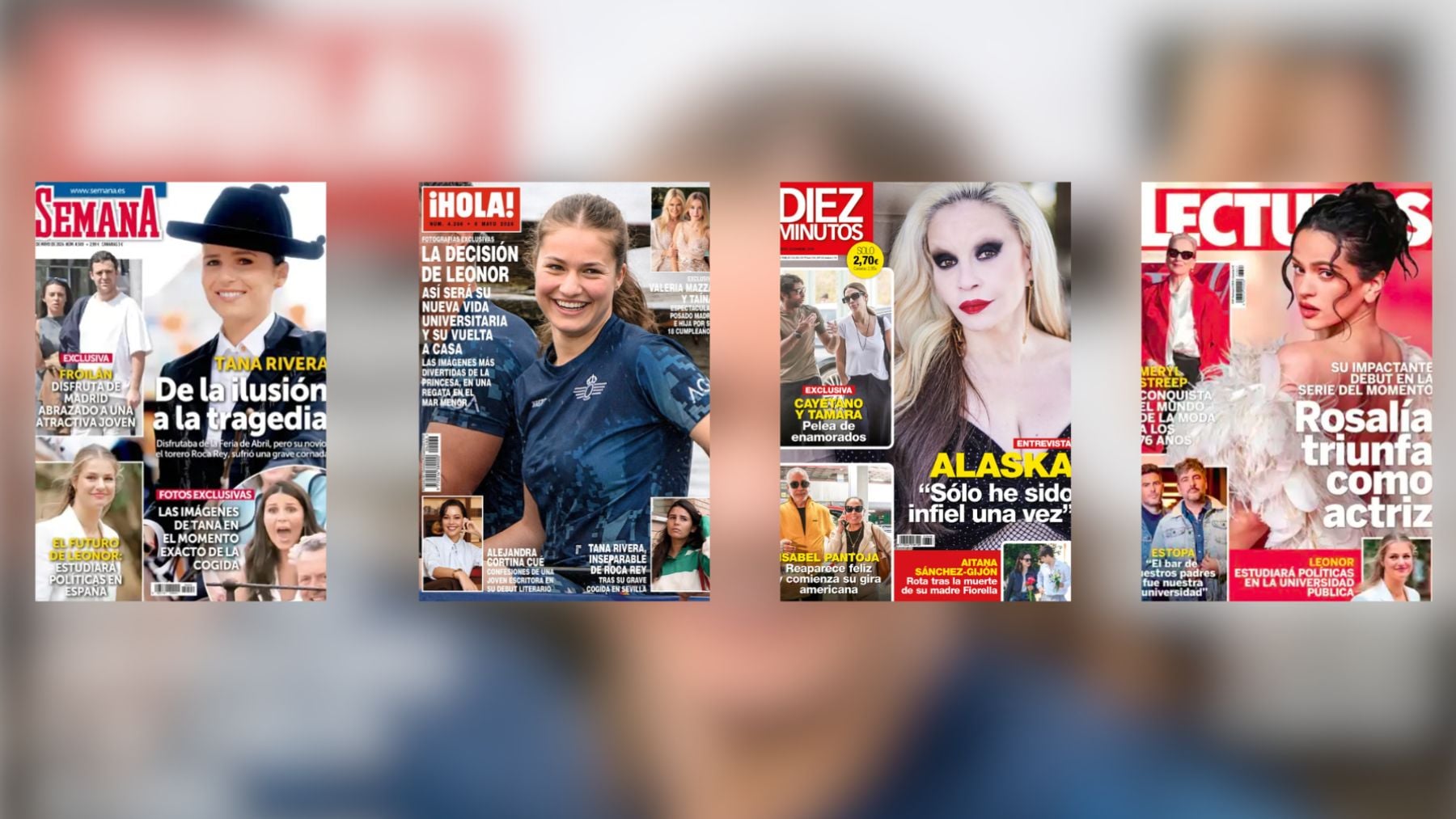 Revistas del corazón: la angustia de Tana Rivera con Roca Rey y la pillada de Froilán con una misteriosa chica, protagonizan las portadas