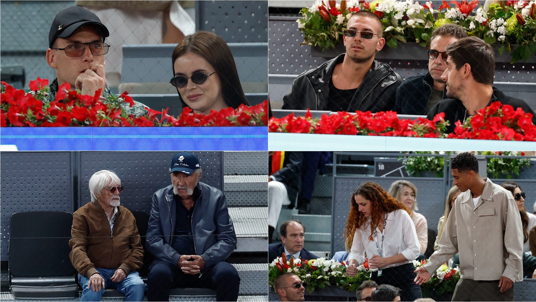 El Mutua Madrid Open se llena de VIPs en el partido entre Jannik Sinner y Rafa Jódar