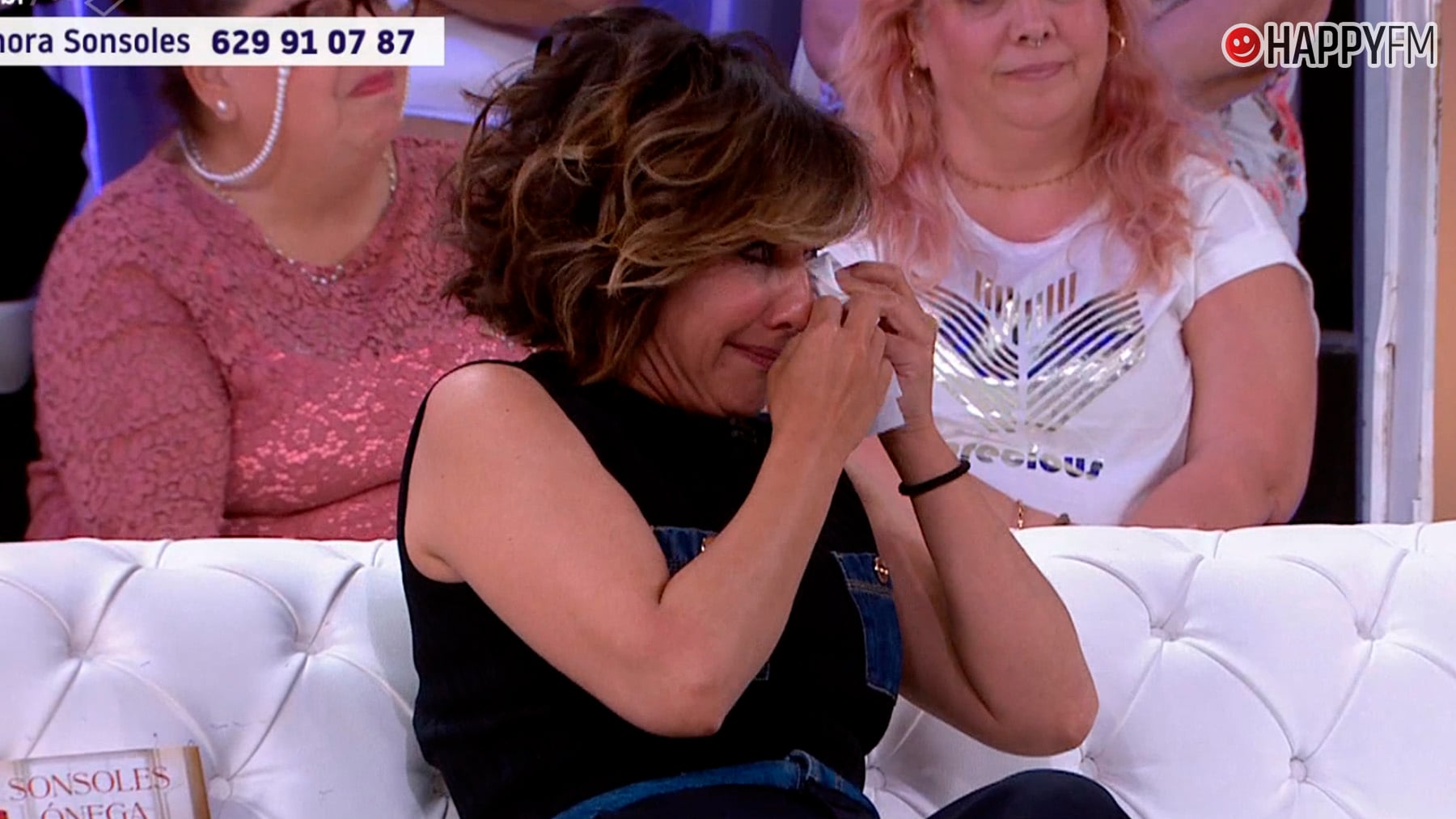 Sonsoles Ónega rompe a llorar de forma desconsolada en directo: pide ir a publicidad