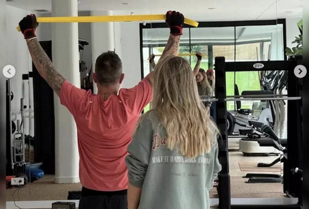 Alejandro Sanz en el gimnasio. (Foto: Instagram)