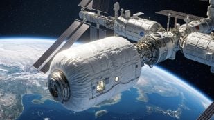 fábrica productiva en el espacio