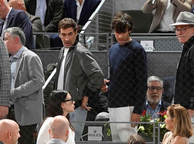 Ra&uacute;l Gonz&aacute;lez Blanco y su hijo en el Mutua Madrid Open 2026. (Foto: Europa Press)