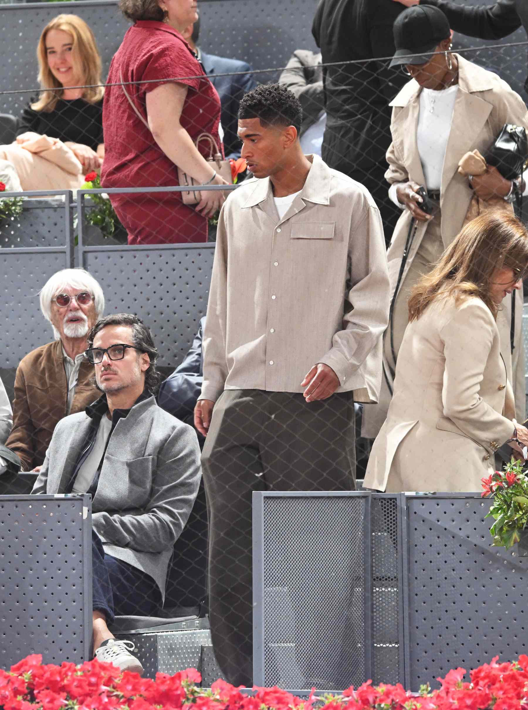 Feliciano L&oacute;pez y Jude Bellingahm en el Mutua Madrid Open 2026. (Foto: Europa Press)