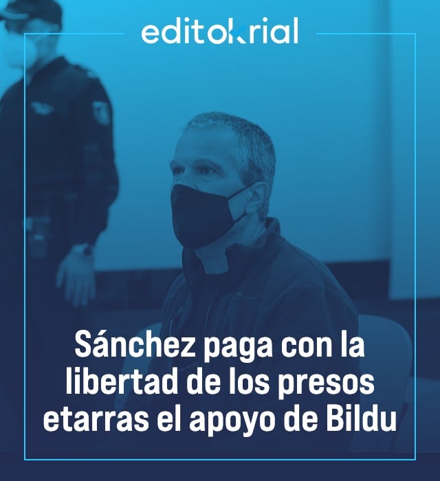 Sánchez paga con la libertad de los presos etarras el apoyo de Bildu