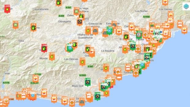 precio gasolina 1 abril Andaluc&iacute;a