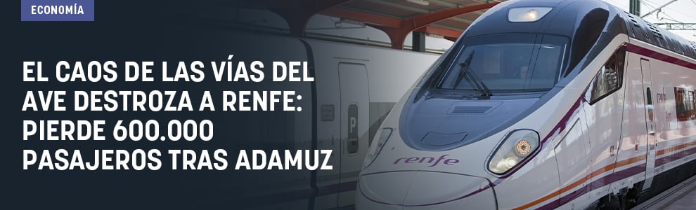 El caos de las vías del AVE destroza a Renfe: pierde 600.000 pasajeros tras Adamuz