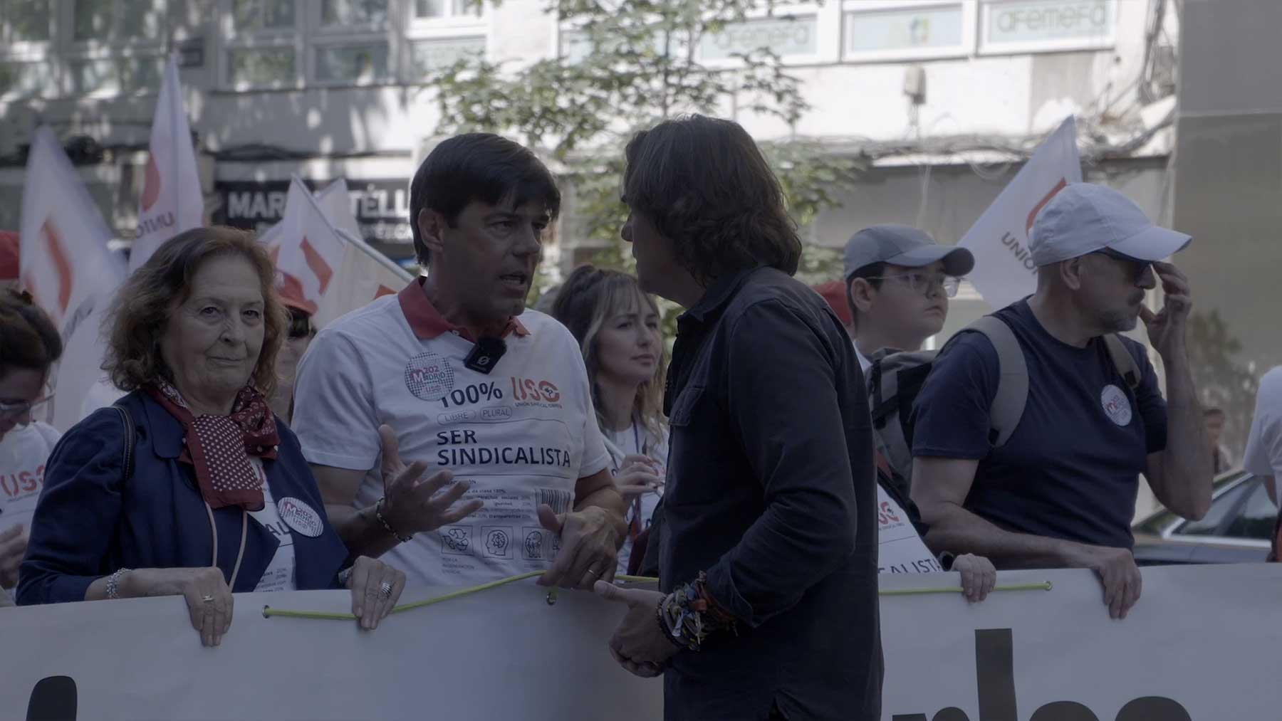 Trabajadores indignados contra Sánchez en la manifestación del 1 de mayo: «Con este Gobierno vamos de culo»