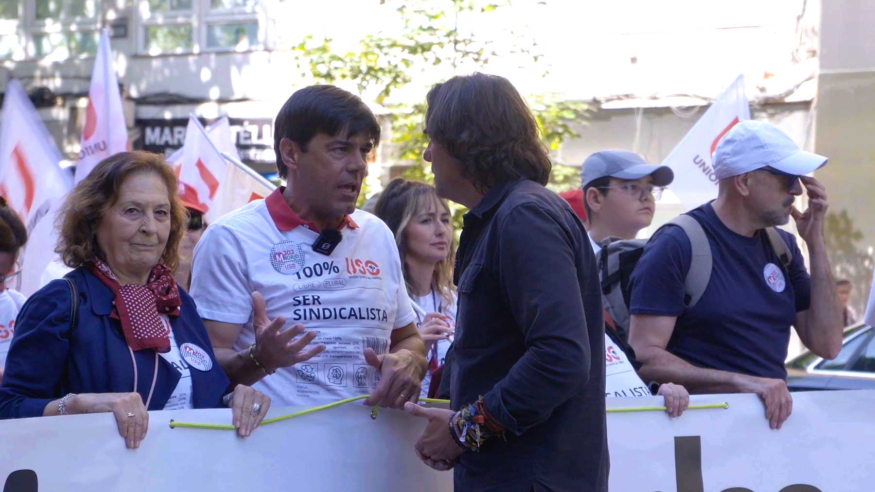Trabajadores indignados contra Sánchez en la manifestación del 1 de mayo: Con este Gobierno vamos de culo