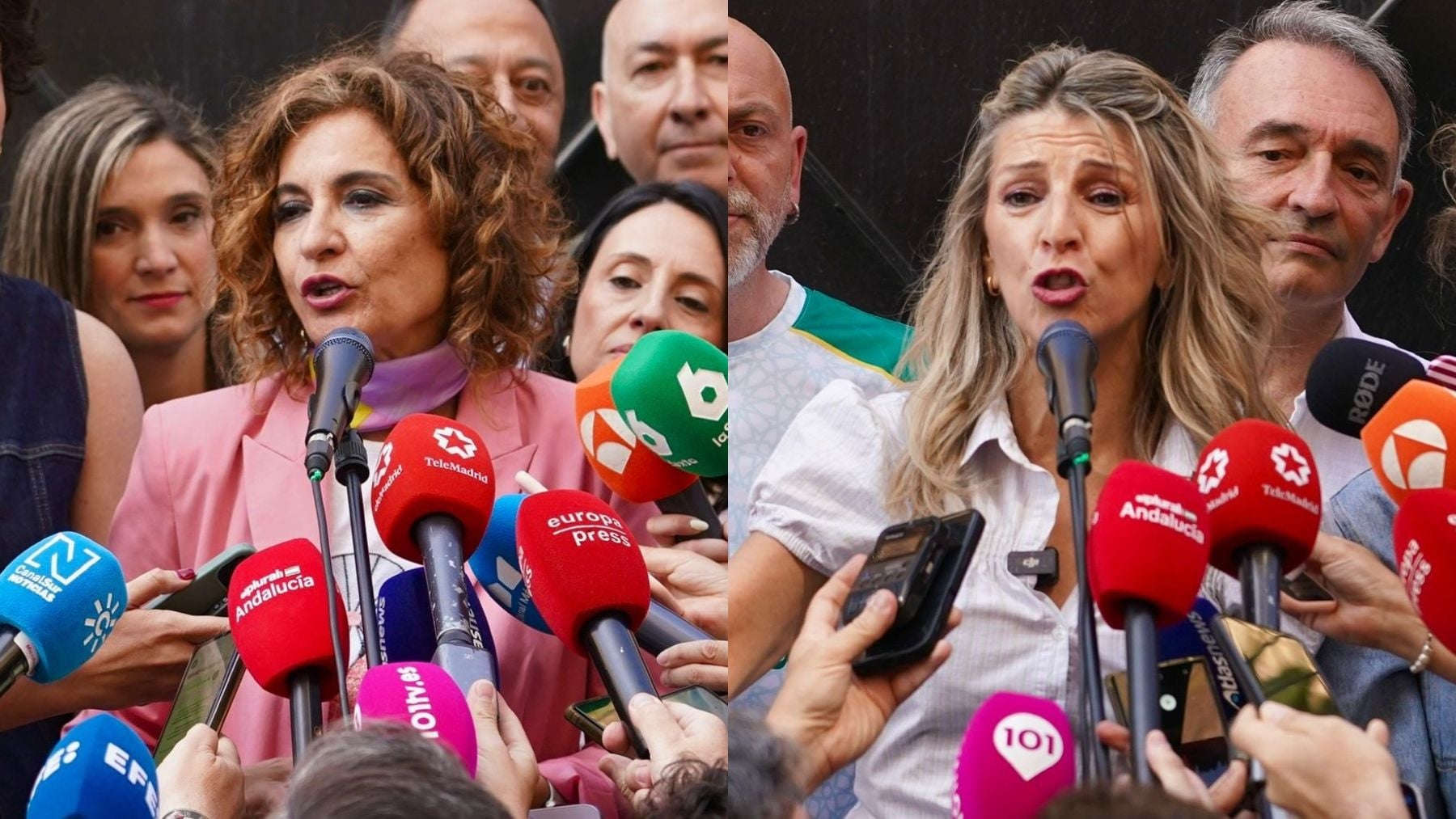 Díaz y Montero usan el 1 de mayo para hacer campaña contra Moreno tras regar a los sindicatos con 32 millones