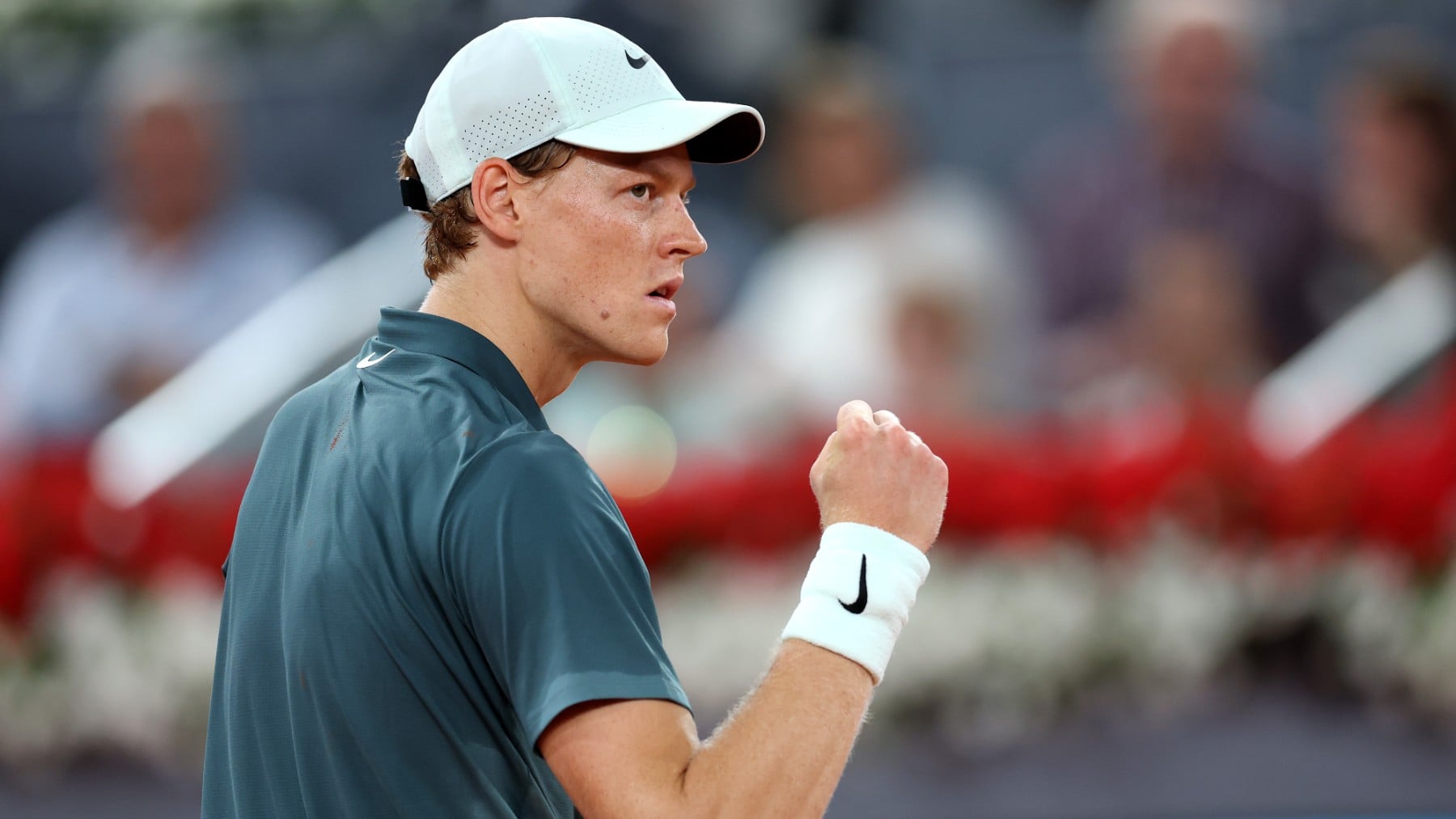 Sinner celebra su victoria en el Mutua Madrid Open. (Getty)