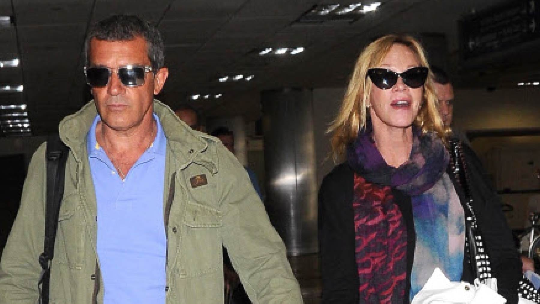 Antonio Banderas y Melanie Griffith, pillados agarrados del brazo y con una complicidad que nadie esperaba