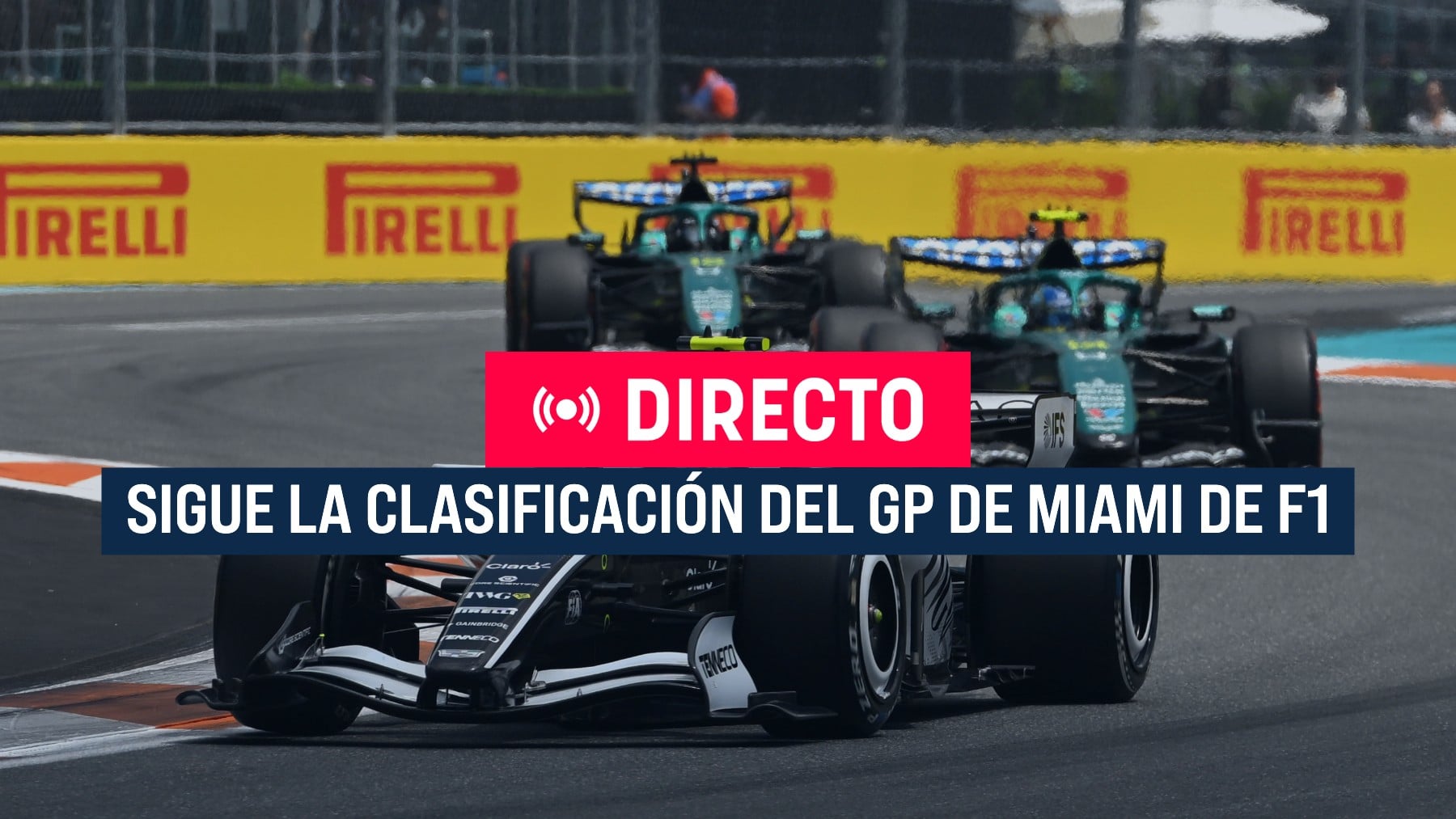 Clasificación F1, en directo hoy: posiciones, tiempos y última hora de Alonso y Carlos Sainz en Miami