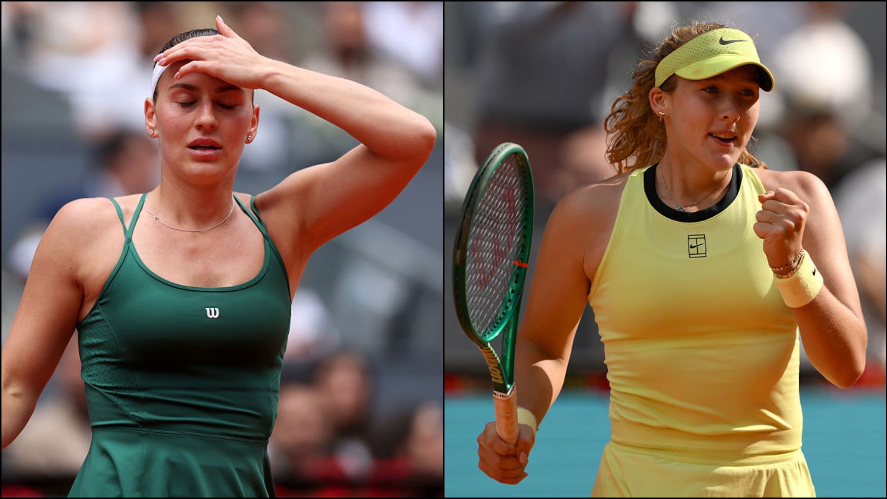 La ucraniana Kostyuk y la rusa Andreeva no se saludan tras jugar la final del Mutua Madrid Open