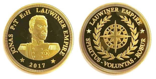 Moneda de Jonas Lauwiner, rey de suiza