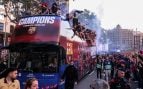 Barcelona, fiesta, Liga, rúa