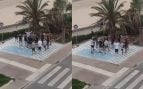 turistas alemanes cantando Mallorca Can Pastilla Palma
