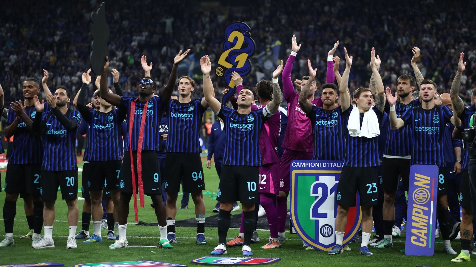 Italia ya tiene campeón: el Inter de Milán conquista su vigesimoprimer