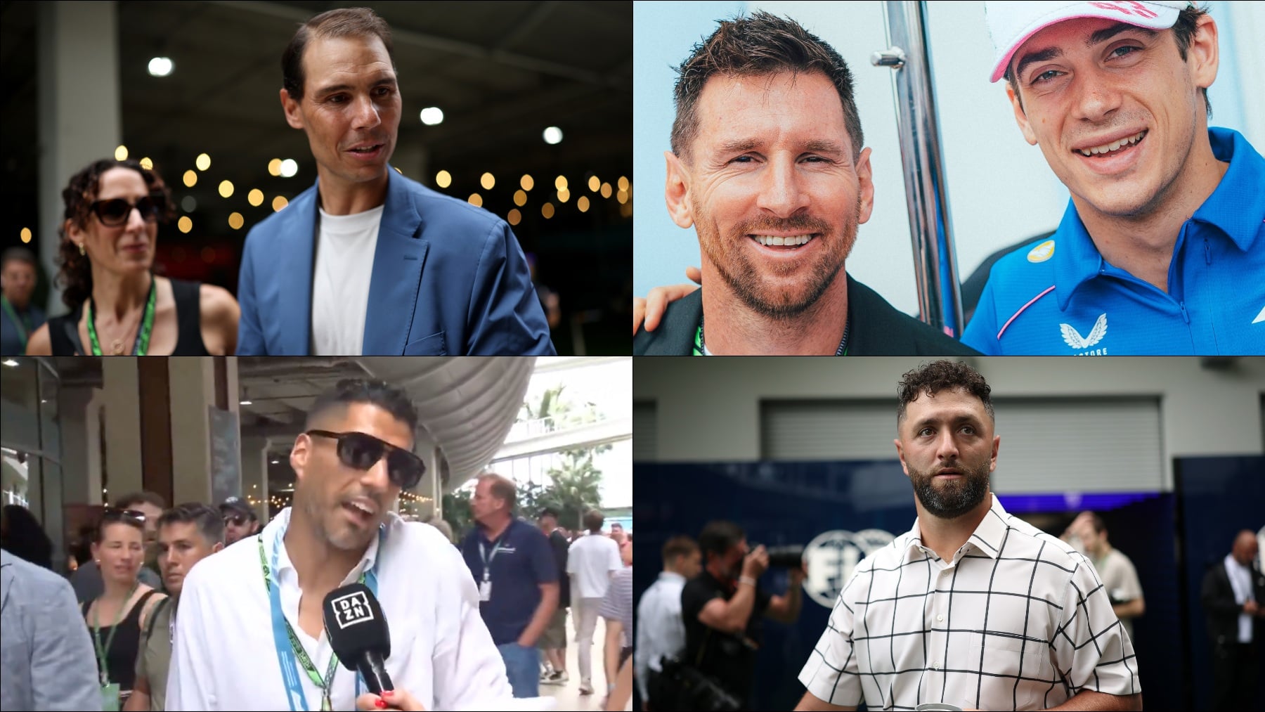 Messi, Nadal, Suárez… el GP de Miami reúne a los VIPs más reconocidos del mundo del deporte