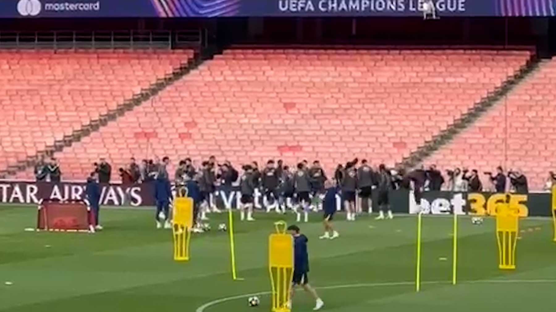 Julián Álvarez apaga las alarmas en Champions: se prueba en solitario antes del entrenamiento del Atlético