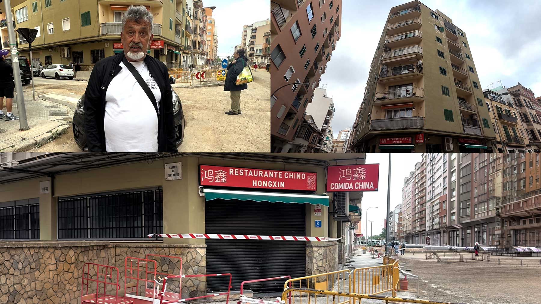 “Me he salvado por segundos”: el dramático relato de un vecino tras el colapso del techo de un edificio de Palma