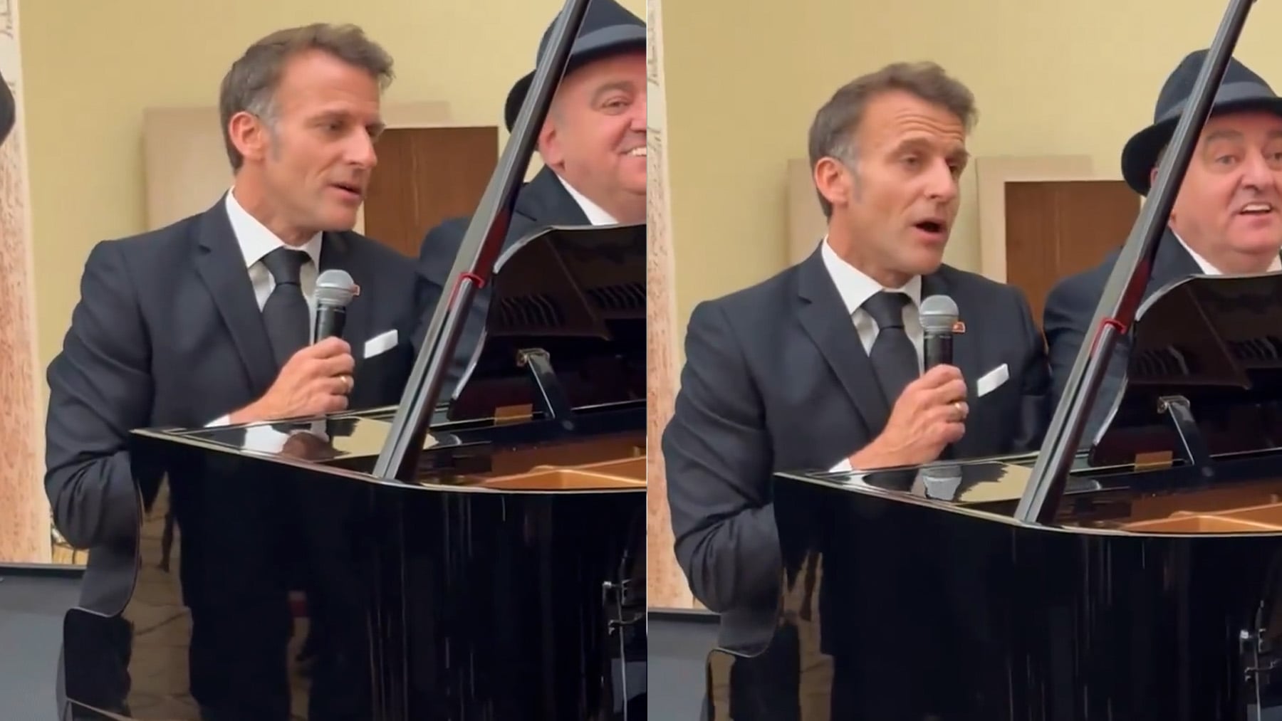 Macron destroza ‘La Bohème’ de Charles Aznavour