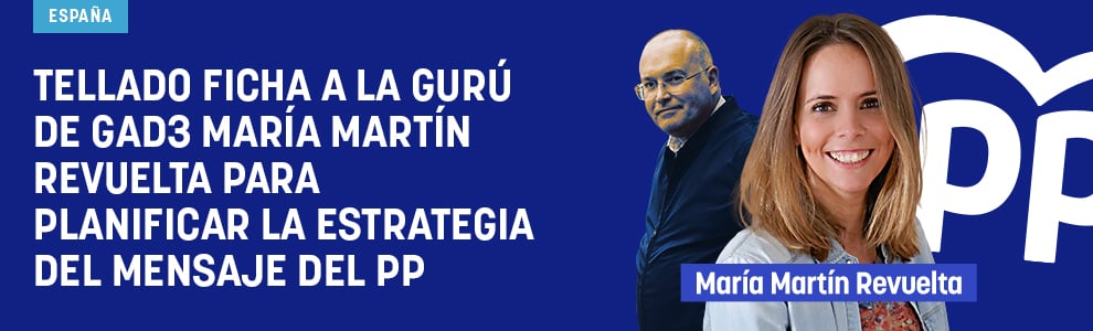 Tellado ficha a la gurú de GAD3 María Martín Revuelta para planificar la estrategia del mensaje del PP