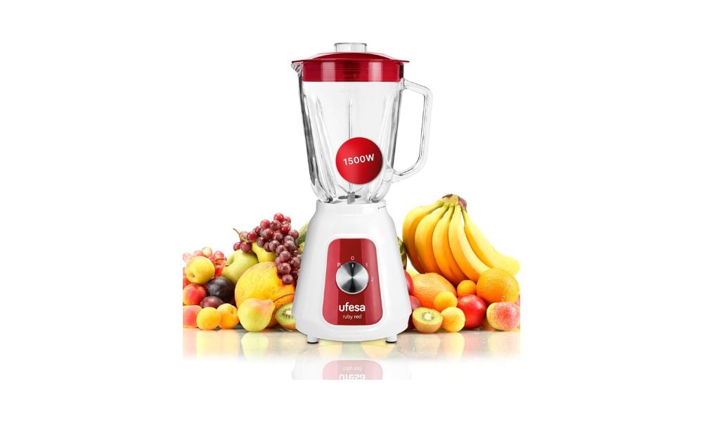 BS4717 Ruby Red de Ufesa, una batidora de vaso potente