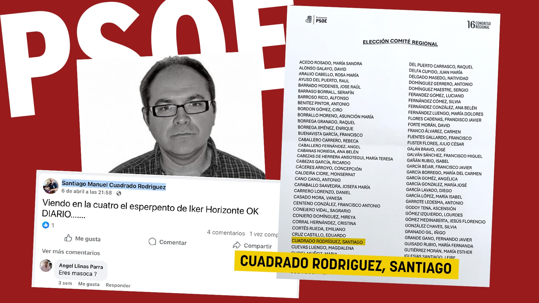 El PSOE premia con un puesto en el Comité Regional de Extremadura a un testigo del juicio de David Sánchez que insulta a OKDIARIO
