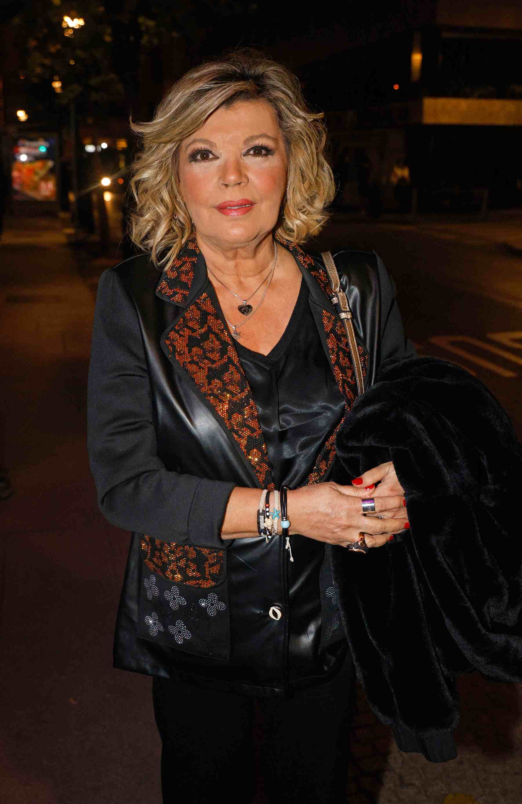 Terelu Campos por las calles de Madrid. (Foto: Europa Press)