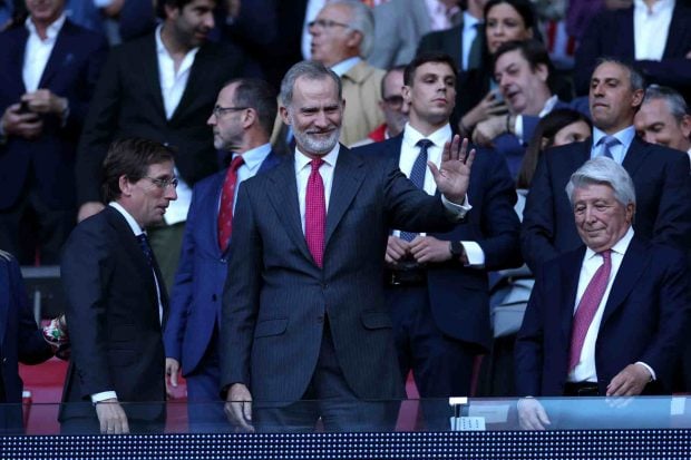 El Rey Felipe VI en el Metropolitano. (Foto: Getty Images)