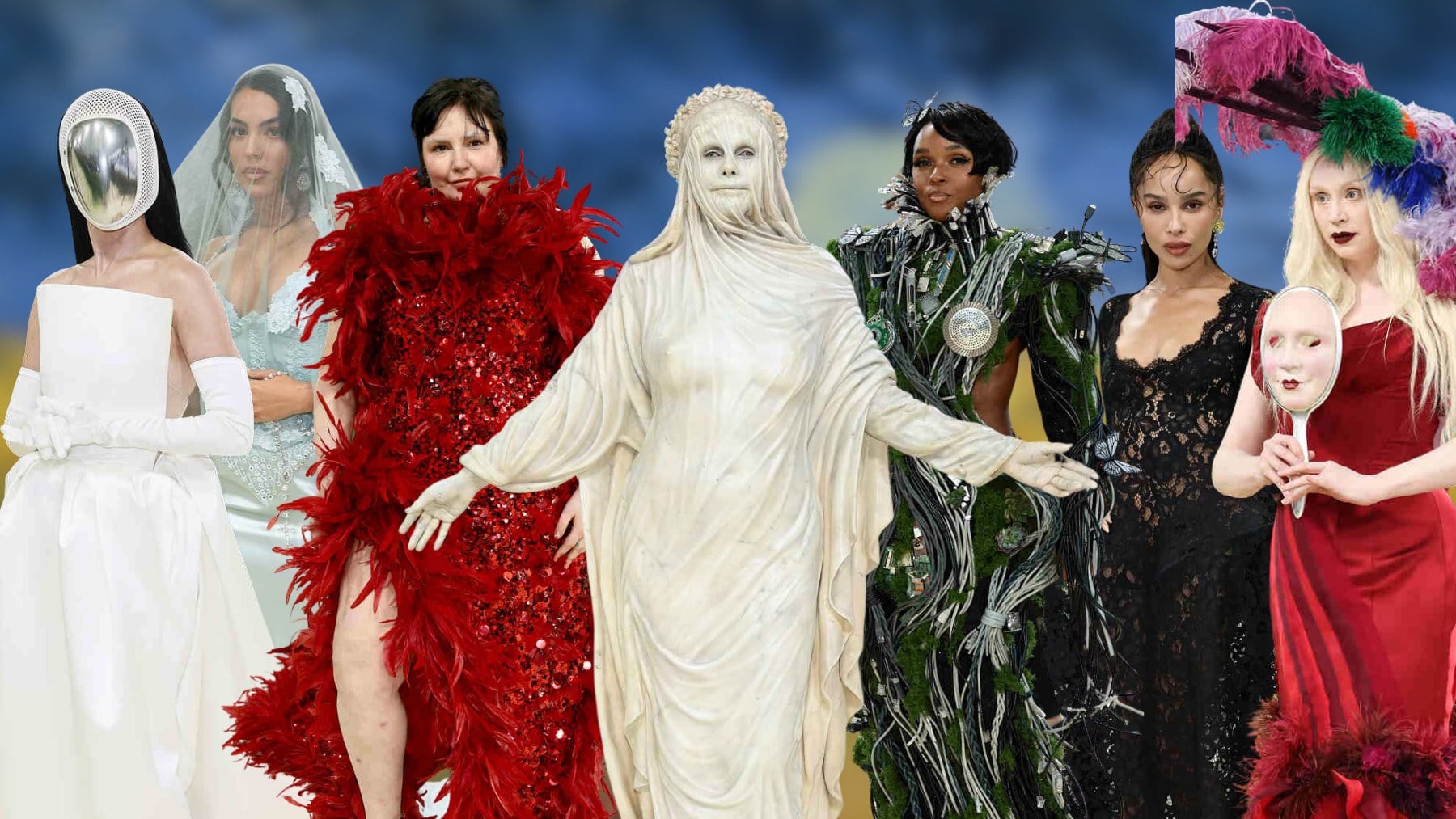 Met Gala 2026: las peor vestidas, Heidi Klum de estatua y Janelle Monáe con musgo y